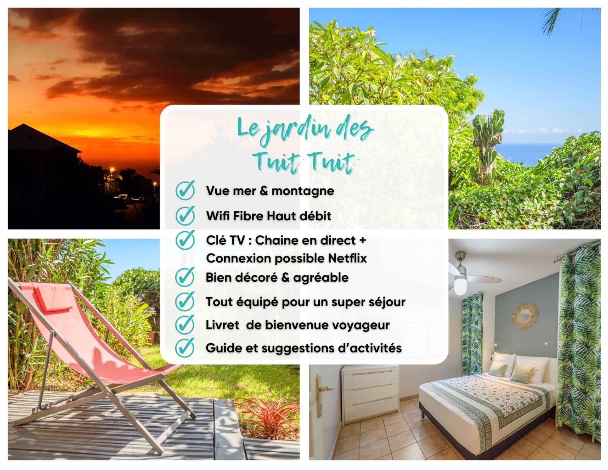 Le Jardin Des Tuit Tuit * Vue Mer * Cozy Saint-Leu Ngoại thất bức ảnh
